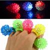 6Pc Creative Cartoon LED Luminous Finger Rings Shine In The Dark Light Toys Girls Glowing Strawberry Ring Light Toy Kids Gifts