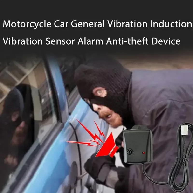 Universal Vibration Sensor Alarm Anti Theft Security Device for Motorcycle Car Vehicle Burglar Alarm with Induction Trigger