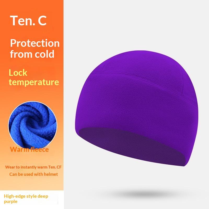 Warm Fleece Winter Beanie With Thermal Insulation Stretchy Fit For Skiing Hiking Camping Outdoor