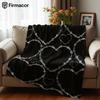 Wire Heart Grunge Soft Flannel Blanket Breathable Warm Throw for Office Car Sofa Kids Room Birthday Xmas Gift