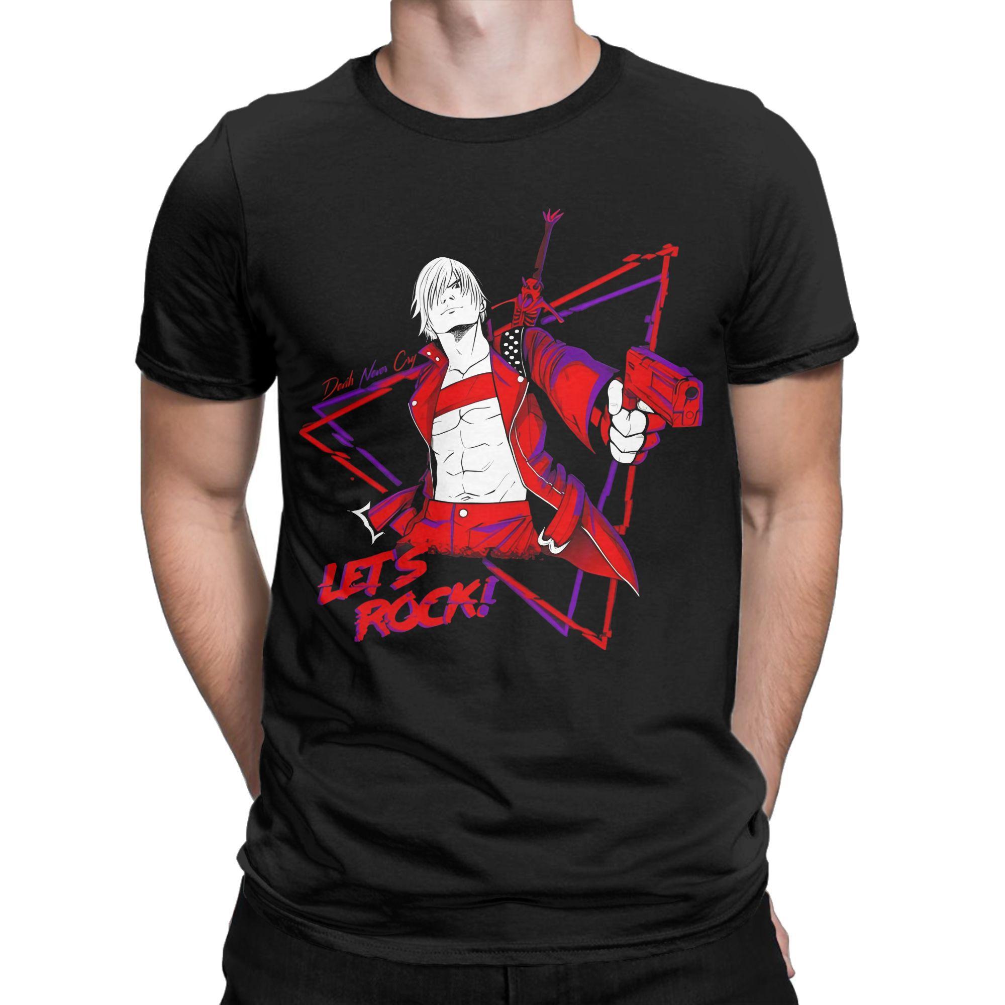 

Dante Devils May Cry Apparel Unisex T Shirts Cotton Tee Graphic Print Action Adventure Game T Shirt Clothes S