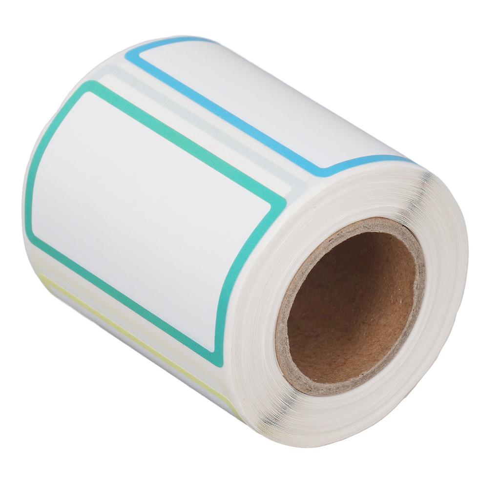 1 Roll 220 Sheet Thermal Label Printer Paper 50x30mm Waterproof Oil Resistant Self Adhesive Thermal Labels 4 Colors
