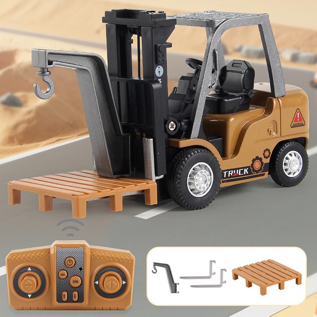 Miniature Remote-controlled , Wireless Lifting Forklift, Construction Vehicle, Remote-controlled