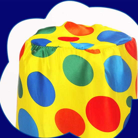 Polka Dot Clown Hat Headband Hair Hoop Circus Jester Fancy Dress Costume Prop