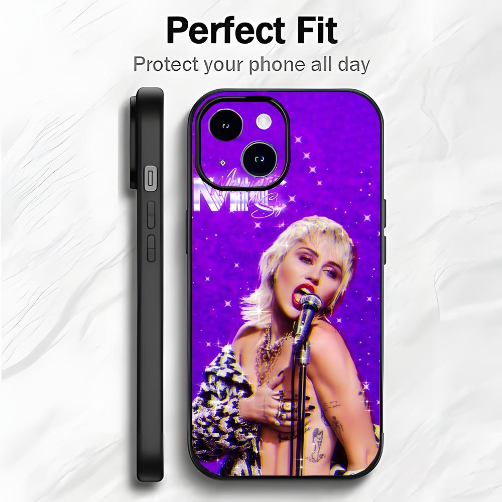 

Pop Flower Singer M-Miley C-Cyrus Phone Case Phone Case Soft Packaging Lightweight For iPhone17 16 15 14 13ProMax iphone12promax