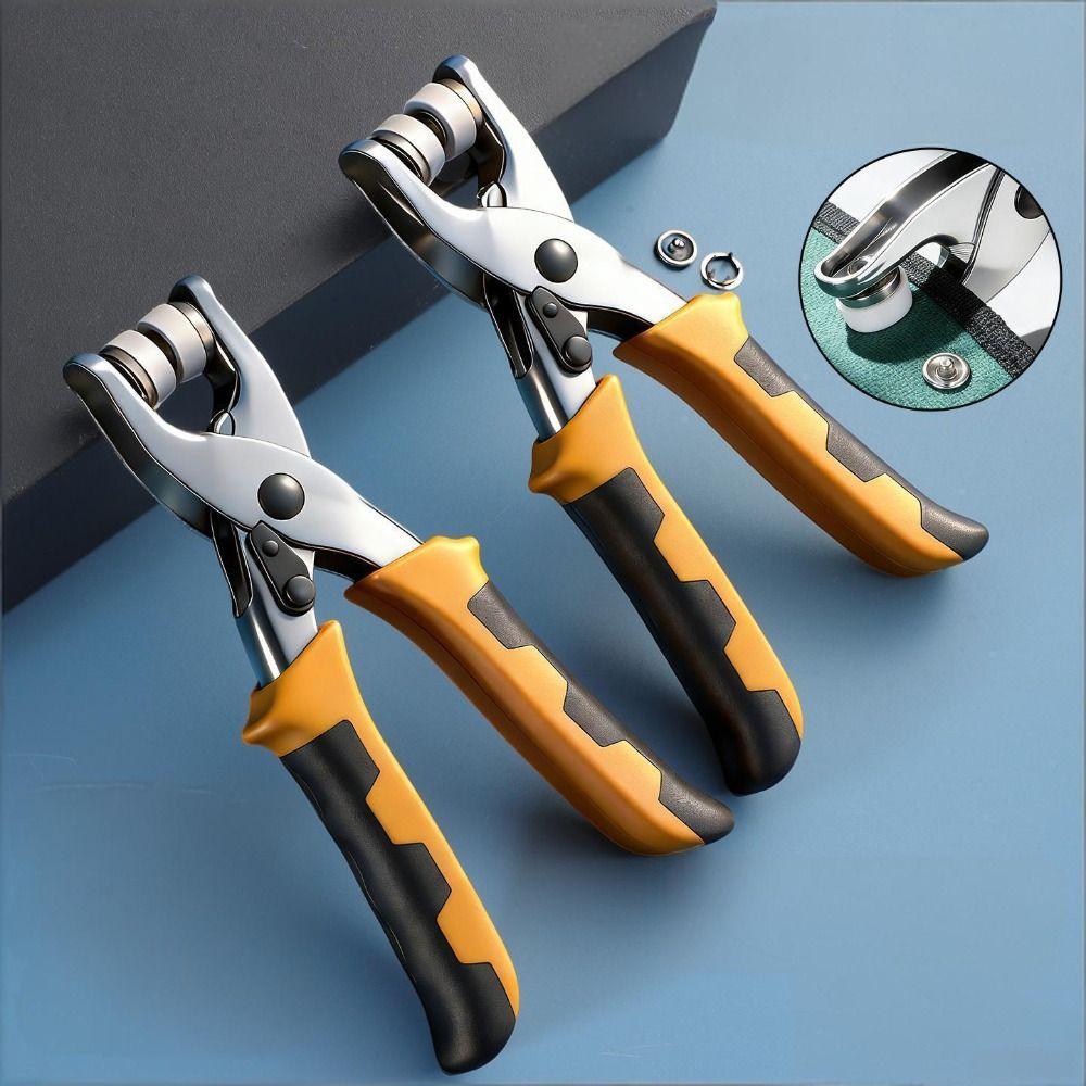 Foratubo Mano con Occhielli Pinza Rivettatrice Metallo per Lavorazione Pelle Progetti Fai da Te