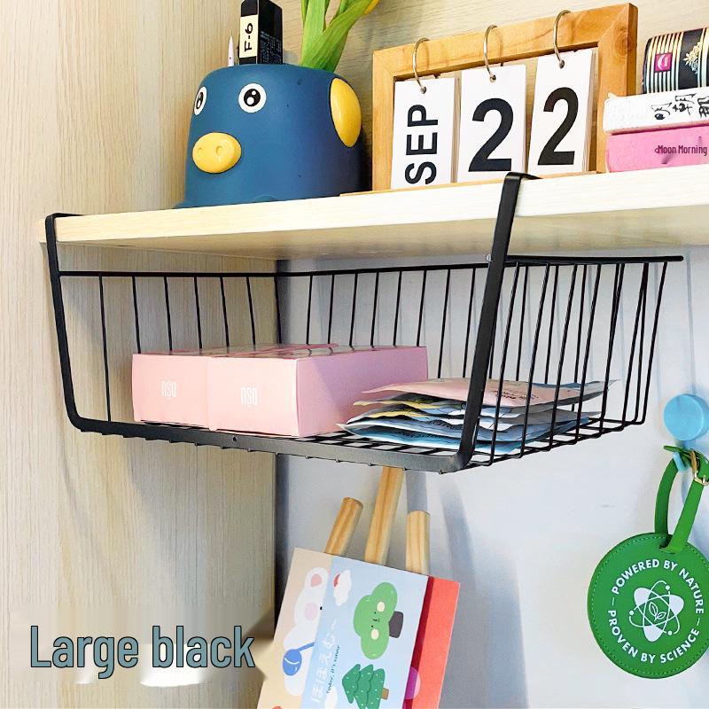 Under-Shelf Hanging Basket for Dorms, Home, Kitchen, and Wardrobe Storage