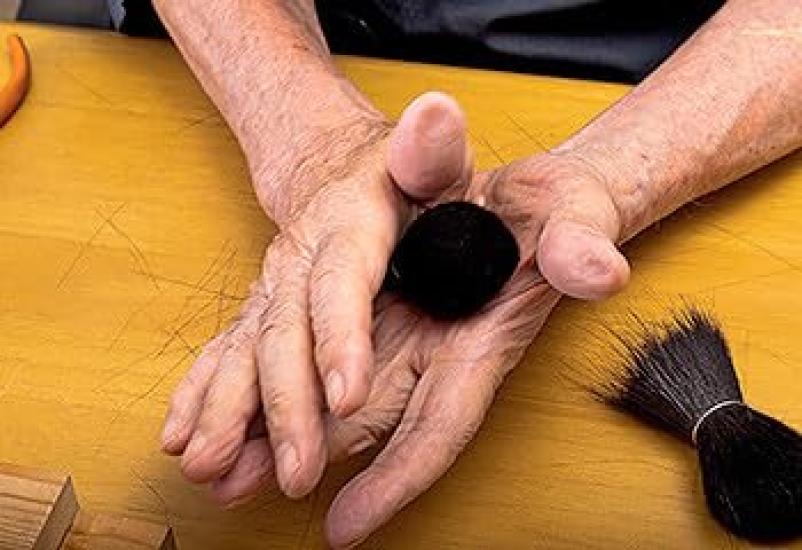 Hiroshima Kumano Pinsel Puder Ziegenhaar Pinsel, Hochwertiges Haar, RE20-4