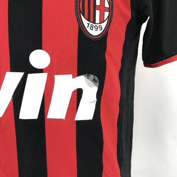 adidas AC Milan 2008-2010 Serie A Soccer Uniform Men’s XS-S Black Red(USED)
