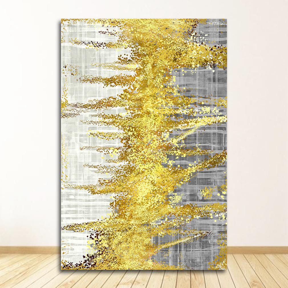 Abstraktní zlaté tečky Plakáty a obrazy Luxusní nástěnné obrazy na plátně do obývacího pokoje Moderní domácí dekor bez rámu