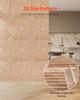 3D Slat Wall Panels 12-Pack 19.7x19.7'' PVC 32 Sq.Ft Coverage Light Wood
