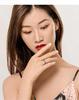 Everle Blue Starry Sky Sterling Silver Gold-Plated Open Ring S925