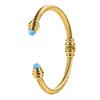 Bracciale Donna Bracciale in pellicola di seta Twke dorato dorato 18 carati Bracciale Twist Jackie alla moda