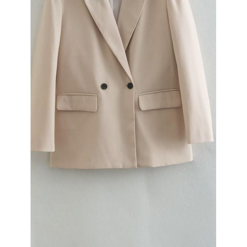 Kaslead Loose Casual Double Breasted Suit Outwear