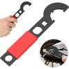 Spanner Wrench Tool with Nonslip Handle Carbon Steel Spanner Efficient Nut Armorers Nut Wrench for Motorcycle, Automotive and Plumbing Repair