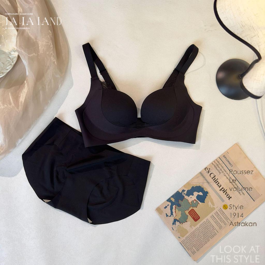 Seamless Uplift Bra: Underwire-Free, Anti-Sag, Side Support, Adjustable, Thin, Set S6