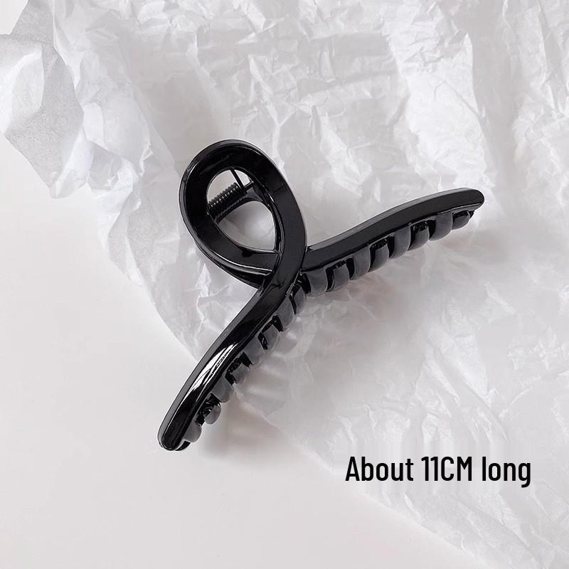 Large French Retro Claw Hair Clip for Elegant Women's Hairstyles.