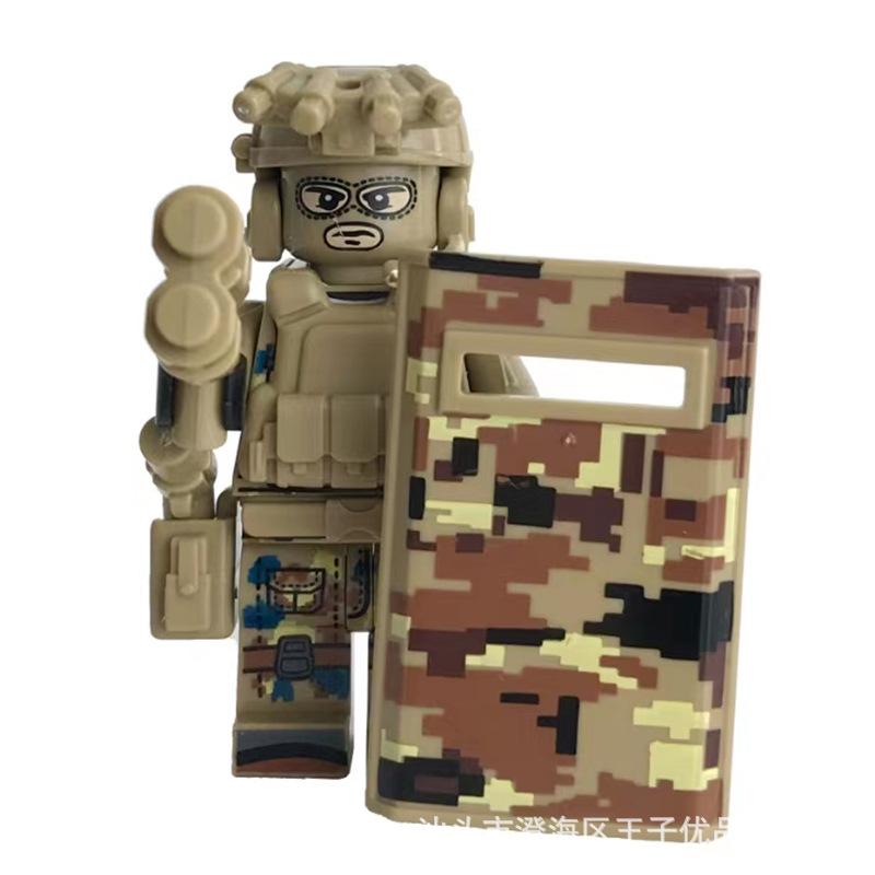Ninja Warrior Superhero Doll With Weapon Single Building Block Assembly Toy