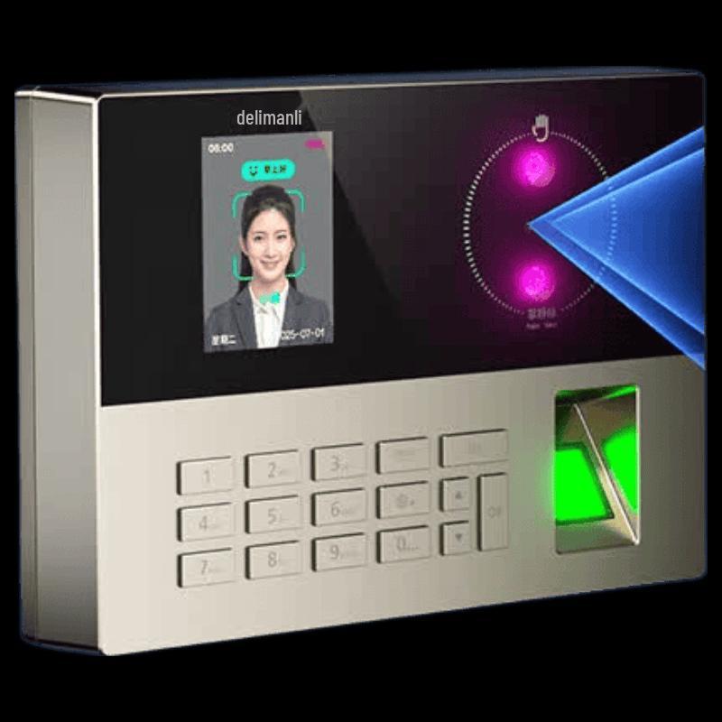 Deli AH208C Smart WiFi Fingerprint and Facial Recognition Time Attendance System CN plug (adapter included)