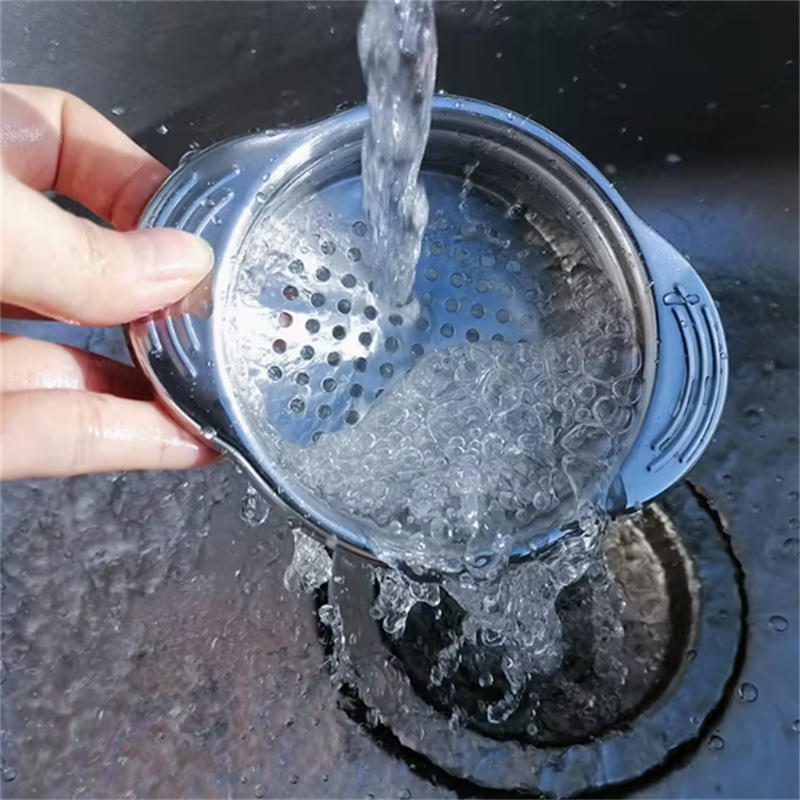 Kitchen Can Colander Strainer Silver Kitchen Stainless Steel Canned Food Drain Basket Sieve Canning Jar Funnel Food Prep Tool