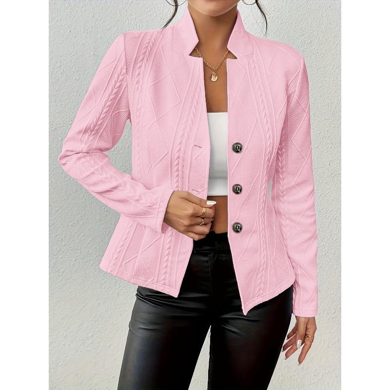 BITCED Women's Vintage Casual Solid Color Print Autumn Winter Long Sleeve Jackets & Coats