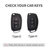 Leather Car Flip Key Case Cover for Hyundai Grand I10 2023 I20 I30 IX35 IX45 HB20 Elantra Solaris Sonata Santa Fe Sport Tucson