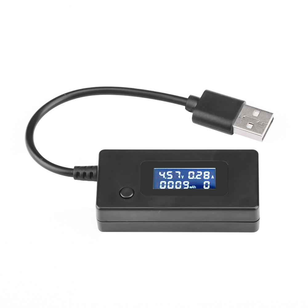 

DC 4-30V LCD USB Detector Voltmeter Ammeter Mobile Power Charger Capacity Tester Meter Voltage Current Meter Charging Monitor