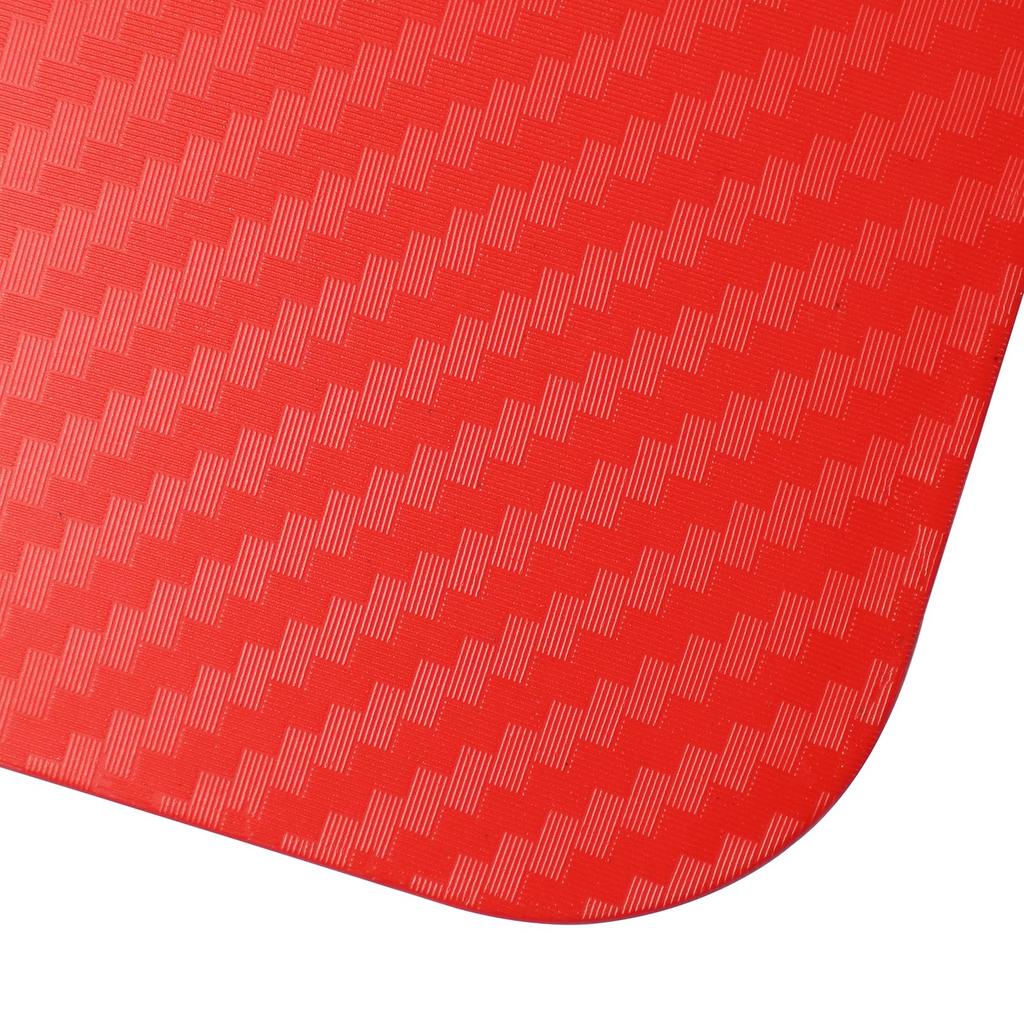 XUKEY Mudguard Flaps, Mud Fenders, Mudguards, Carbon Fiber Pattern, Red with White Lettering, Set of 4, Universal Fit for Toyota, Honda, Mercedes-Benz