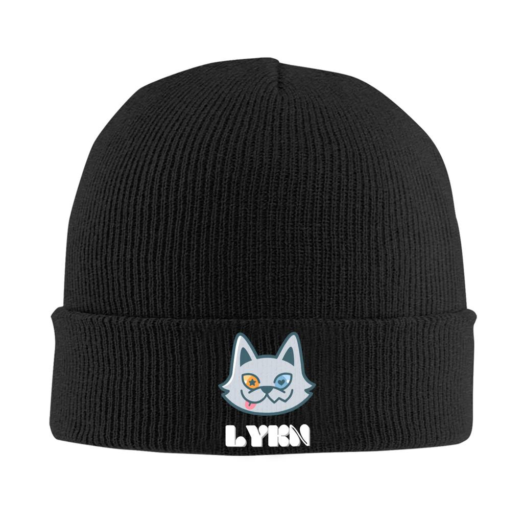 Cute Cartoon LYKN Lykyou Knitted Caps Women's Men's Beanie Autumn Winter Hat Acrylic Crochet Melon Cap