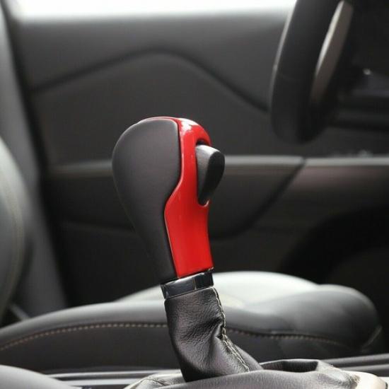 Gear Lever Shift Knob Cover Trim Decor Accessories for Jeep Cherokee 2014-18 Red