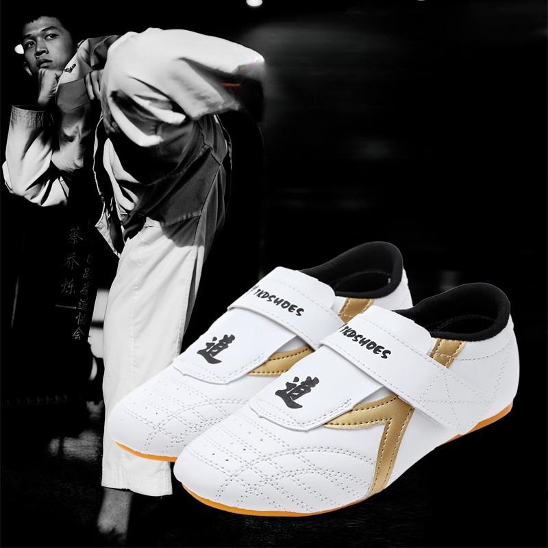 Fashion Taekwondo Shoes Art Light Breathable Boxing Karate Kung Fu Gym Workout Non-slip Soft Oxford Soles Sports Body Shoes