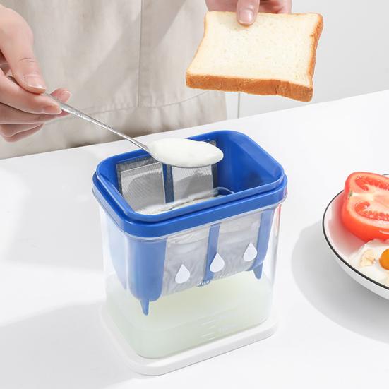 Yogurt Strainer Reusable Wide Application BPA-Free Food Grade Labor-saving Filtration Lightweight Homemade Whey Separator Home Accessory