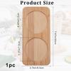 GORGECRAFT Bamboo Salt & Pepper Mill Tray Holder for 2 Mills, Kitchen Storage, Home Decor, Multi-functional, Easy to Maintain, Burlywood,