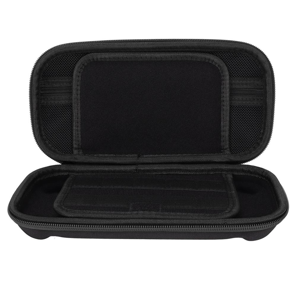 Game Console Storage Bag Hard Shell Dual Zipper Protective Portable Carrying Case for Switch Black Zipper Regular