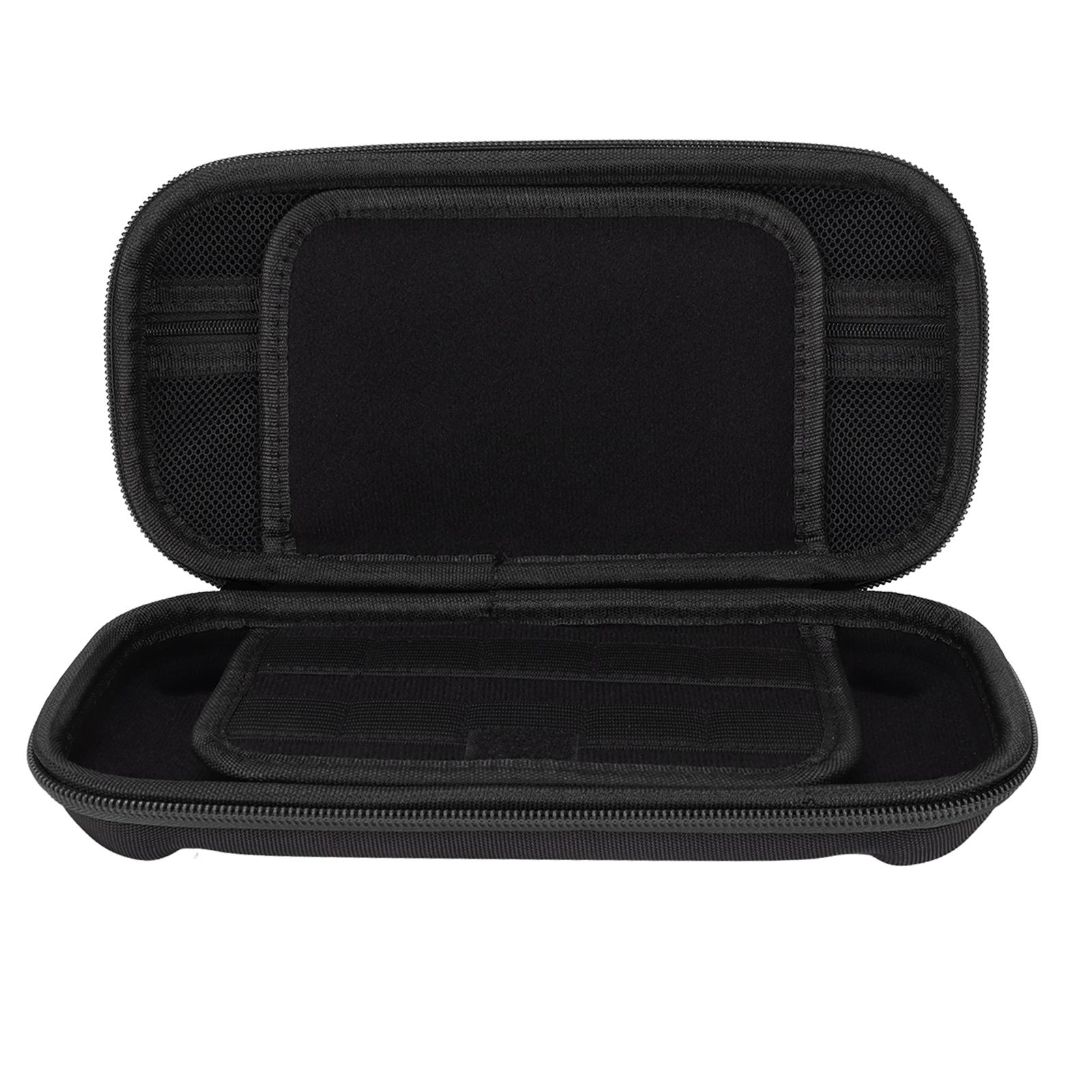 

Game Console Storage Bag Hard Shell Dual Zipper Protective Portable Carrying Case for Switch Black Zipper Regular