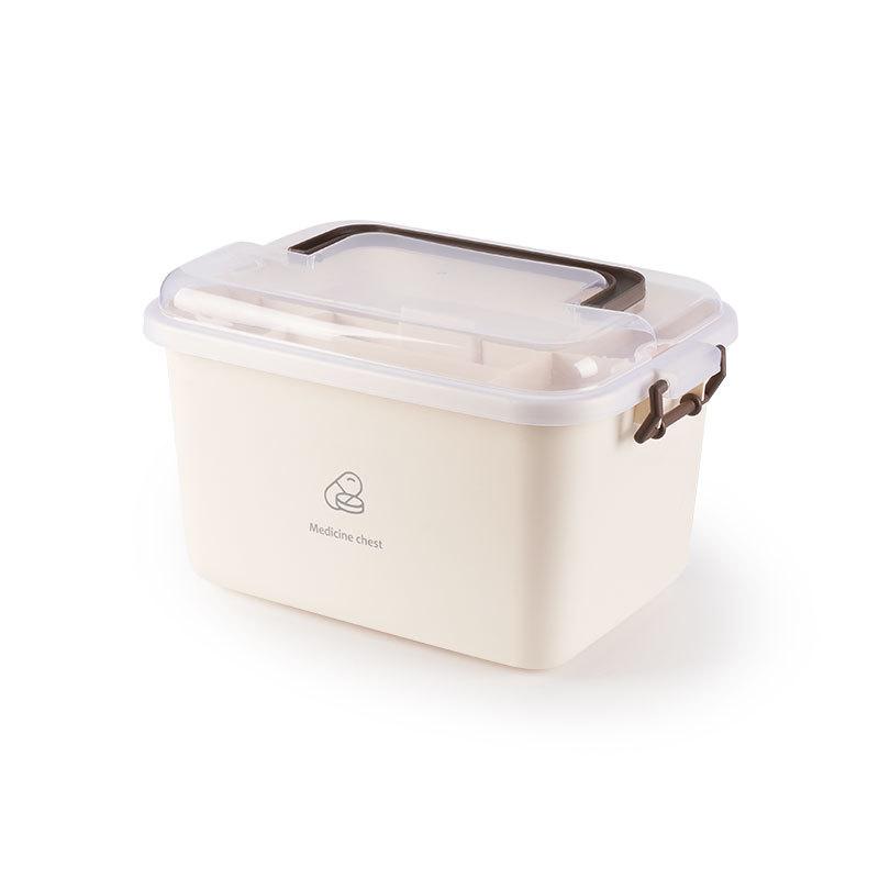 Medicine Box Large Capacity Multi-layer Home First Aid Kit Durable Portable Clear Classification Drug Storage for Family