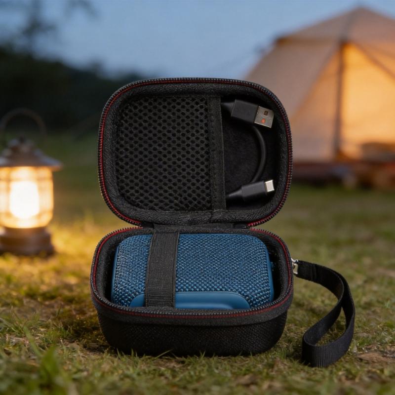 High Density EVA Bag Protective Case for GO5 Speakers Shockproof and Waterproof Cover Shell Carrying Pouches Soft Lining