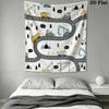 Cute Vehicle Wall Tapestry Aesthetic Wall Hanging Printed Fabric Blanket Decorative Tapestries for Bedroom Living Room Home Decor