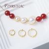 Silver Plated Beads Circle Frame 8mm 10mm 12mm 14K Gold Plated Brass Connect Beads Frame Ring,DIY Bracelet Making Supplies