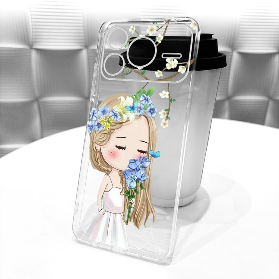For Honor Power 2 5G Case SER-AN00 Luxury Girl Peacock Painted Cover Soft Slim Phone Case For Honor Power Power2 5G Fundas Coque