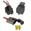 40 AMP Dual Electric Fan Relay Kit  Automotive Relay Thermostat Switch Kit For Temperature Sensor Switch 185 On 175 Off