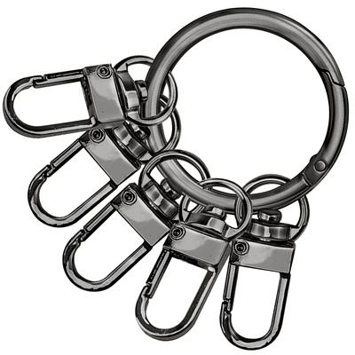 ATUSIDUN Keychain, Key Ring, Car Hook, 360 Degree Rotation, Accessories, Removable, Easy Installation, Ring,