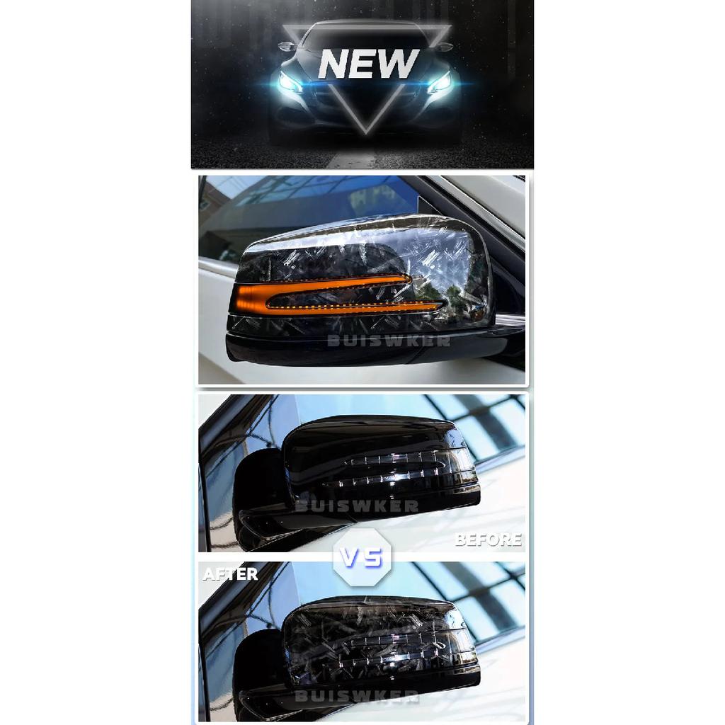 Do Mercedes Benz Klasa A B C E S CLA GLA GLK W176 W246 W204 W212 W221 C177 X204 X156 Pokrywa Lusterka Bocznego Samochodowego z Włókna Węglowego