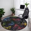 1pc Butterfly Fabric Print Chair Carpet for Office Non-Slip, Rug for Office, Room, Good Gift for Family or Friends, Yy251226191