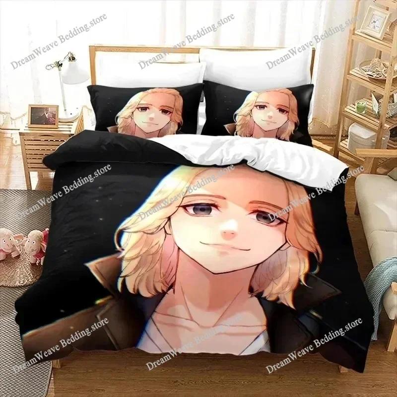 Tokyo Revengers Luxury Bedding Set Japan Anime Cartoon Duvet Cover Set Comforter Bedspread Twin Single Size Printed Home Textile