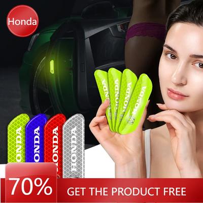 2025 Car New Honda 4 Rear View Mirror Stickers with Safety Warning Reflective Signs For Honda Accord Odyssey Civic CRV Envix Cit