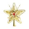 Electroplated Star Topper Plastic Tree Star Hanging Ornament Christmas Tree Top Decor  Xmas Decor