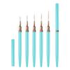 5pcs Nail Art Liner Brushes Long Lines Liner Brush UV Gel Polish Painting Nail Design Brush Plastic Handle Nail Drawing Pens