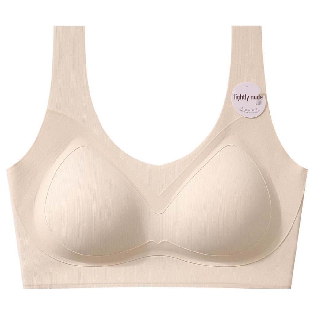 Seamless Lift Bra: Thin, Wide-Strap, Anti-Sagging Push-Up for Large Busts, Comfortable Wire-Free Support for Women