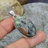 Chrysocolla Gemstone Handmade 925 Sterling Silver Jewelry Pendant Gift For Her